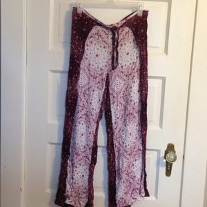 Boho open leg pants